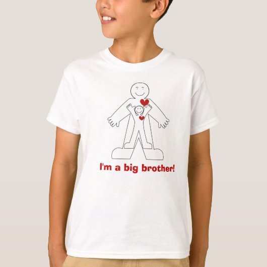 Ik ben een grote broer. t-shirt (Voorkant)