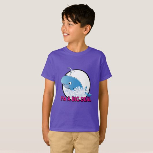 Ik ben een grote deal - Kinderen Basic T-Shirt (Voorkant volledig)