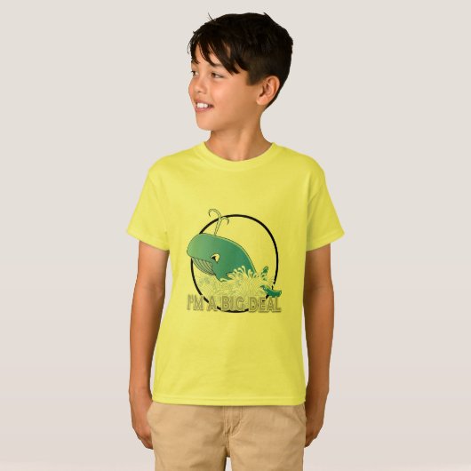 Ik ben een grote deal - Kinderen Basic T-Shirt (Voorkant volledig)