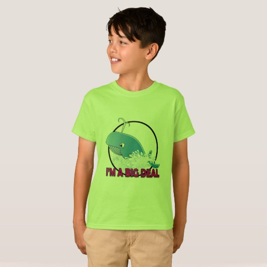 Ik ben een grote deal - Kinderen Basic T-Shirt (Voorkant volledig)