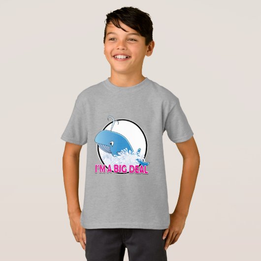 Ik ben een grote deal - Kinderen Basic T-Shirt (Voorkant volledig)