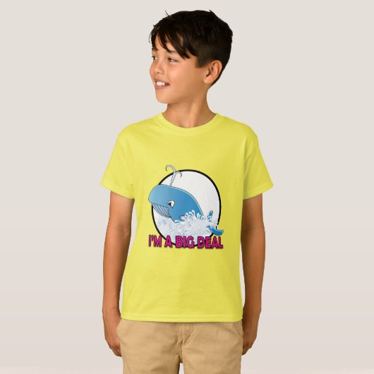 Ik ben een grote deal - Kinderen Basic T-Shirt (Voorkant volledig)