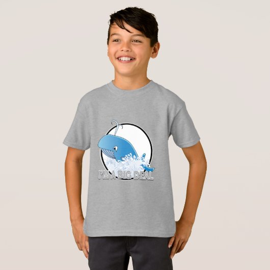 Ik ben een grote deal - Kinderen Basic T-Shirt (Voorkant volledig)