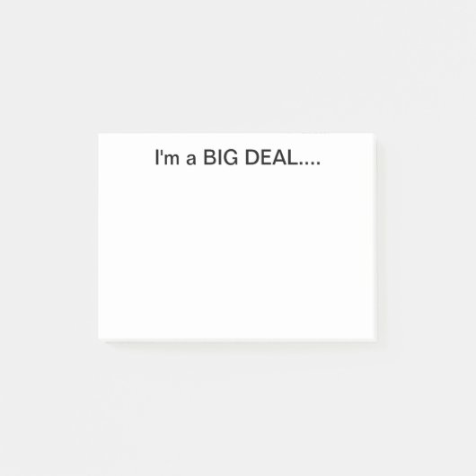 Ik ben een grote deal Post-it Post-it® Notes (Voorkant)