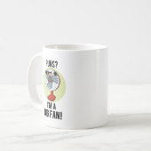 Ik ben een grote Fan Funny Electric Fan Pun Koffiemok (Voorkant links)