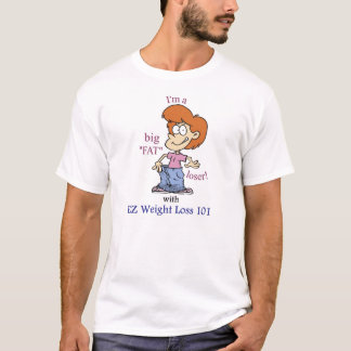 Ik ben een grote "FAT" Loser T-shirt