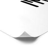 Ik ben een grote Flan Funny Dessert Pun Poster (Hoek)