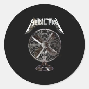 Ik ben een grote metaal-ventilator - Pedestal Fan Ronde Sticker