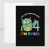Ik ben een grote monster die nu vier jaar geleden  kaart (Voorkant / Achterkant)