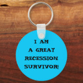 IK BEN EEN GROTE RECESSIEOVERLEVING SLEUTELHANGER (Voorkant)