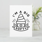 Ik ben een grote smet bedankkaart (Staand voorkant)