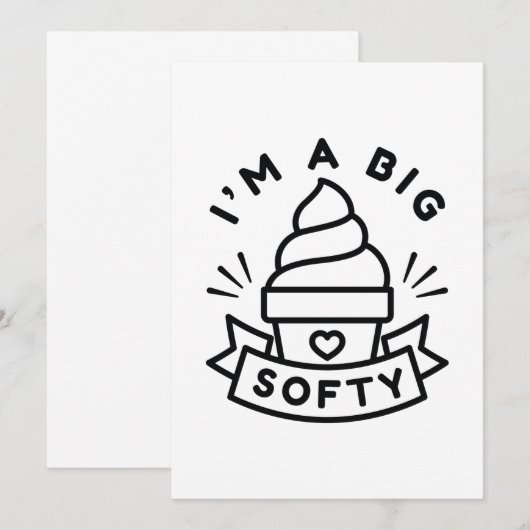 Ik ben een grote smet bedankkaart (Voorkant / Achterkant)