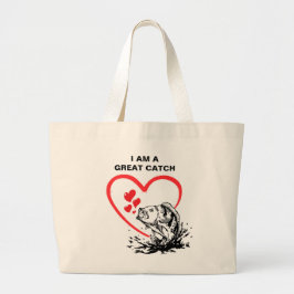 IK BEN EEN GROTE VANGSTliefde Gevist Grote Tote Bag