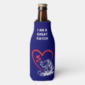 IK BEN EEN GROTE VANGSTMONOgramliefde Gevist Flesjeskoeler (Fles Voorkant)