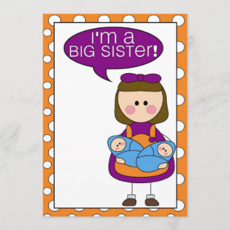 ik ben een grote zuster - aankondiging