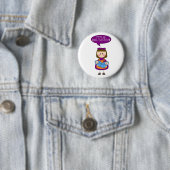 ik ben een grote zusterknop ( tweelingjongens ) ronde button 5,7 cm (In situ)