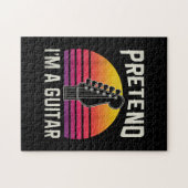 Ik ben een Guitar Funny Costume Gift. Legpuzzel (Horizontaal)