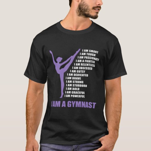 Ik ben een gymnast cadeaus voor meisjes Gymnastiek T-shirt (Voorkant)