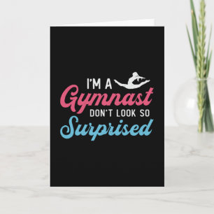 Ik ben een gymnast die niet zo verbijsterd lijkt. kaart