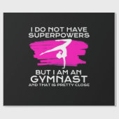 Ik ben een gymnast en dat is cadeaupapier (Vlak)