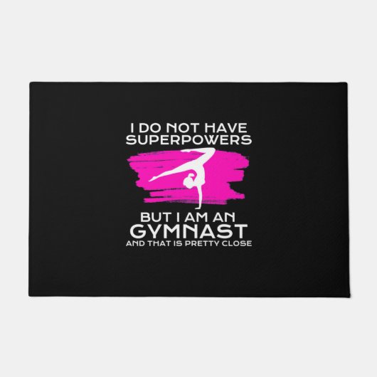 Ik ben een gymnast en dat is deurmat (Voorkant)