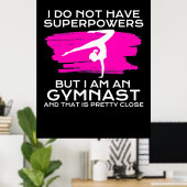 Ik ben een gymnast en dat is poster (Thuiskantoor)
