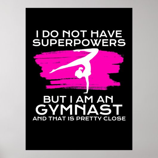 Ik ben een gymnast en dat is poster (Voorkant)