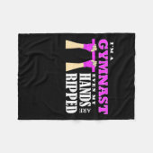 Ik ben een gymnast fleece deken (Voorkant (Horizontaal))