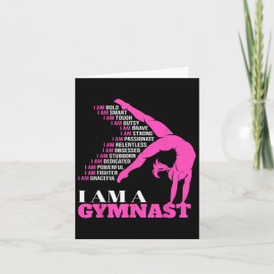Ik ben een Gymnast Funny Handstand Gymnastics Gift Kaart