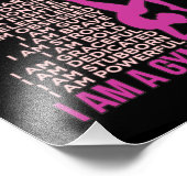 Ik ben een Gymnast Gymnastics Gymnastic Sports Lov Foto Afdruk (Hoek)