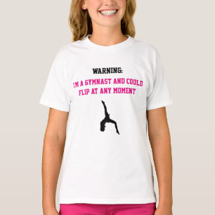 Ik ben een Gymnast Magenta Gymnastics Fun Quote Fl T-shirt