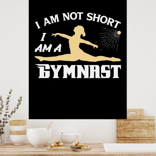 Ik ben een gymnast poster (Keuken)