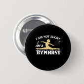 Ik ben een gymnast ronde button 5,7 cm (Voorkant /achterkant)