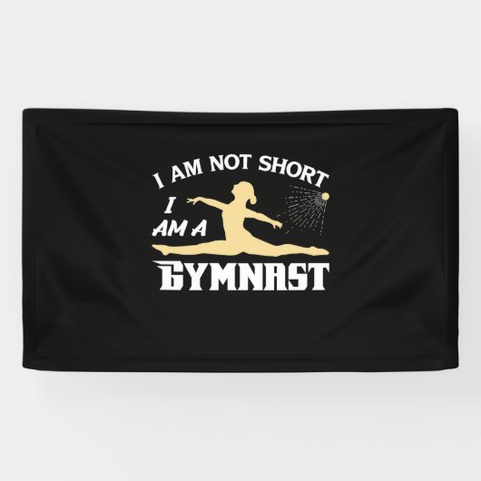 Ik ben een gymnast spandoek (Horizontaal)
