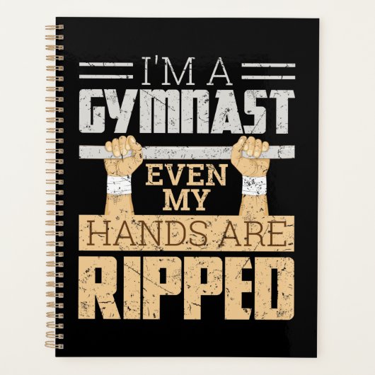 Ik ben een gymnast... zelfs mijn handen zijn omgev planner (Voorkant)