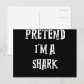 Ik ben een haaienstaartje. feestdagenkaart (Voorkant / Achterkant)