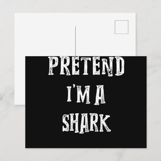 Ik ben een haaienstaartje. feestdagenkaart (Voorkant / Achterkant)