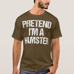 Ik ben een Hamster Costume Funny Lazy Halloween T-shirt