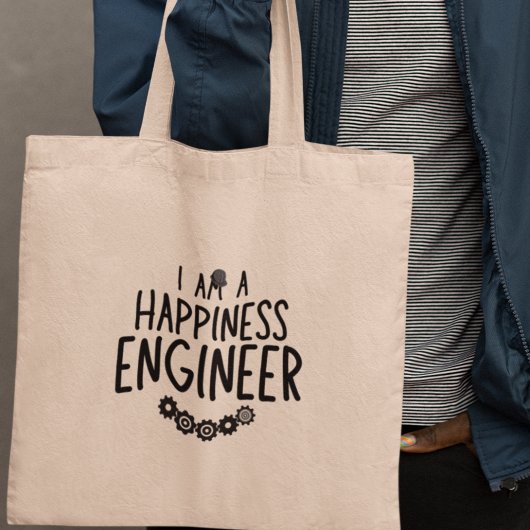 Ik ben een Happiness Engineer eigenzinnig Inspirer Tote Bag