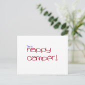 Ik ben een Happy Camper Briefkaart (Staand voorkant)