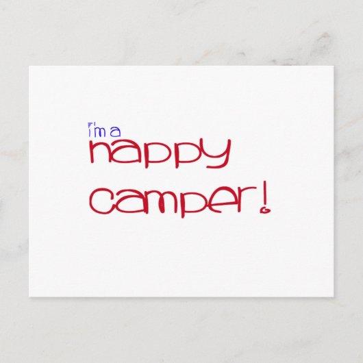 Ik ben een Happy Camper Briefkaart (Voorkant)