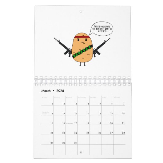 Ik ben een harde aardappel kalender (Mar 2026)