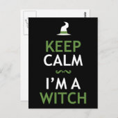 Ik ben een heks briefkaart (Voorkant / Achterkant)