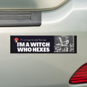 Ik ben een heks die zich verdraagt. bumpersticker (Op auto)