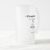 Ik ben een heks dokter matglas bierpul (Voorkant rechts)