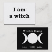 "Ik ben een heks-Visitekaartje" Visitekaartje (Voorkant / Achterkant)