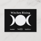 "Ik ben een heks-Visitekaartje" Visitekaartje (Achterkant)