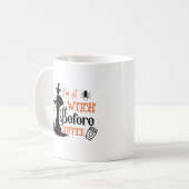 Ik ben een heks voor koffie koffiemok (Voorkant links)