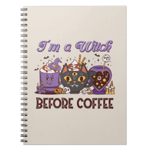 Ik ben een heks voor koffie notitieboek