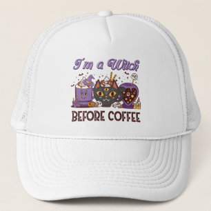Ik ben een heks voor koffie trucker pet